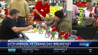 HyVee honors veterans with 25th annual Veterans Day breakfast [upl. by Arihsak]