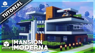 ✔ Como hacer una CASA MODERNA en Minecraft para Survival [upl. by Loggia39]