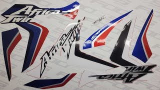 Naklejki FOOQS do Honda Africa Twin CRF 1000 1100 stickers aufkleber autocollants adesivi nalepky [upl. by Llimaj]