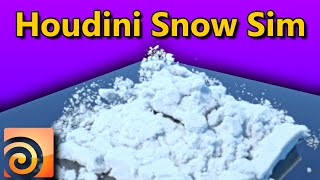 Easiest Houdini Snow Simulation Workflow  5 Bonus Tips ❄️🌨 ️Houdini Snow Simulation Tutorial [upl. by Helsell]