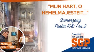 SAMENZANG PSALM 108 1 EN 2  Marco den Toom orgel [upl. by Edda]