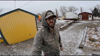 SURVIVING 30°F IN AN RV IN MONTANA [upl. by Erbma558]