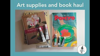 Art supplies and art book haul [upl. by Kallick]