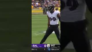 Lamar Jackson Baltimore Ravens vs TJ Watt Pittsburgh Steelers Highlights shorts [upl. by Iniretake]