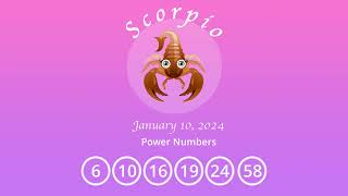 Scorpio horoscope for January 10 2024 [upl. by Whitver]