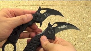 Riptide Karambit Fox Folding Karambit 511 CUB Comparison [upl. by Dorcus]