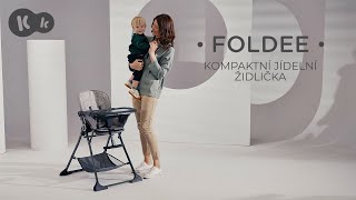 Skládací jídelní židlička FOLDEE Kinderkraft [upl. by Urania]