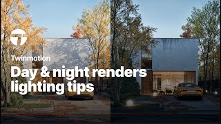 Day amp night rendering light setting best practices for stunning results  Twinmotion Tutorial [upl. by Adnilreh]