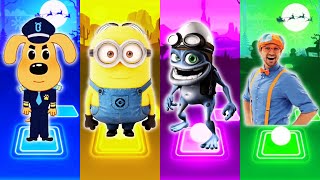 Sheriff Labrador  Minions  Crazy Frog  Blippi  Tiles Hop EDM Rush [upl. by Pournaras733]