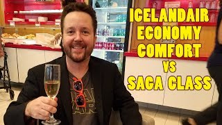 ICELANDAIR ECONOMY COMFORT vs SAGA CLASS  Leonard Does Europe S2 E1 [upl. by Kapeed]