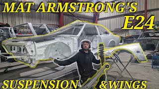 Plowing Through It Mat Armstrongs Classic BMW E24 Restoration  Suspension Wings amp Shot Blasting [upl. by Newsom]