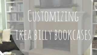 Customizing And Decorating My Ikea Billy Bookcases [upl. by Anilam247]