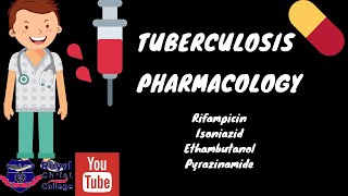 Pharmacology Anti tuberculosis Tuberculosis Rifampicin Isoniazid Ethambutanol Pyrazinamide [upl. by Godding]