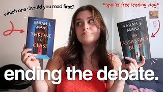 throne of glass amp assassins blade reading vlog ✨🗡 spoiler free [upl. by Nared924]