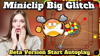 Miniclip Big Glitch  Beta Version Start Autoplay  Carrompool  Shahzads Gaming  Carrom [upl. by Karas]