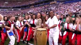 Ronaldinho tocando percussão na final da Copa do Mundo 2018 [upl. by Akinal]