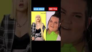 AVA MAX vs NETTA  TOY No autotune shorts [upl. by Tonjes]