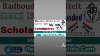 Radboud University Scholarships in Netherlands 20252026 Fully Funded [upl. by Lebasile]