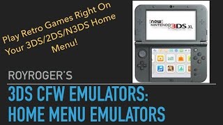 3DS CFW Emulators Home Menu Emulators [upl. by Levitus]