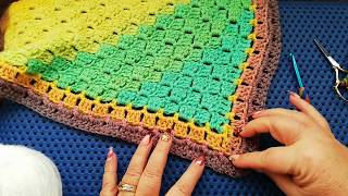 Simple border  easy crochet tutorial Crochet Nuts [upl. by Asaeret]