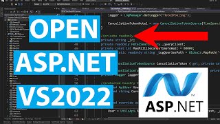 How To Open ASPNET Web Application in Visual Studio 2022 [upl. by Mikes843]