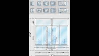 Window and Door PVC UPVC Aluminum Design Draw Calculate Software – iwindoor [upl. by Ajak]