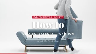 HOW TO Schlafsofa GHIA von Innovation®  Bettfunktion erklärt  Sofawunderde [upl. by Dorsy200]