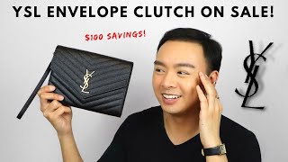 DONT PAY FULL PRICE ON YSL YSL Envelope Clutch Turn Crossbody Reviewaving HacksWhatFitsModshot [upl. by Ardnoet492]