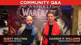 Developer Interview  World of Warcraft Battle For Azeroth  Community QampA [upl. by Amelie]