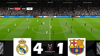 Real Madrid vs FC Barcelona 41  FINAL  Spanish Super Cup 2024  Match Highlights [upl. by Cirdec]