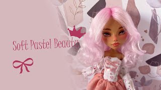 OOAK Custom Doll Pastel Romantic Makeover 🌸 [upl. by Noirret]