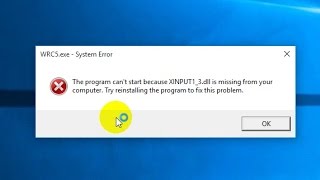 How to fix quotXINPUT13dll is missingquot error [upl. by Clarinda122]