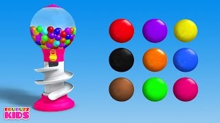 Colors for Children to Learn with Gumball Machine  Learning Colors Videos for Children [upl. by Tohcnarf]