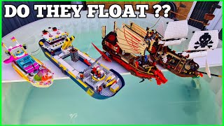 DO LEGO BOATS FLOAT 2020 [upl. by Bowne]