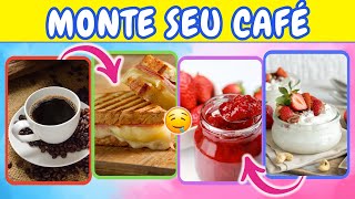 MONTE SEU DELICIOSO CAFÉ DA MANHÃ ☕🍔🍟🥭🍎🥐🍞 [upl. by Airrotal]