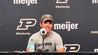 Purdue OC Graham Harrell preIndiana State press conference [upl. by Nunciata]