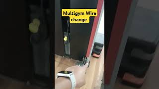 Multigym machine Wire change ytshorts gymequipment shortsfeed youtubeshortstrending virelshort [upl. by Caye]