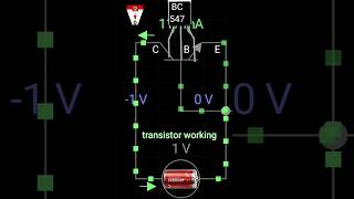 BC547 TRANSISTOR WORKING ANIMATED SHORT VIDEO technology electronic electronic experiment [upl. by Fokos]