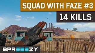 PUBG Squad Game 3  14 Kills 21 Total  Squads with FaZe and Kinguin [upl. by Merp]