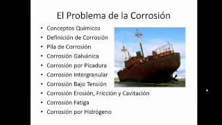 Conceptos básicos  Corrosión de Materiales Metálicos [upl. by Ecirahs269]