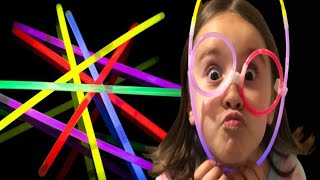 GLOW STICK ON KIDS  GLOW STICK DANCE KIDS  GLOW STICK ANIMATION  AG Toys Family [upl. by Ecyoj20]