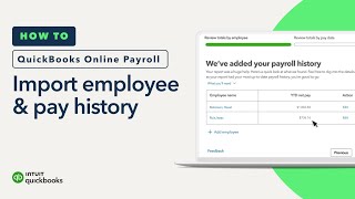 How to import employee and pay history from ADP Paychex or Gusto into QuickBooks Online Payroll [upl. by Tyre]