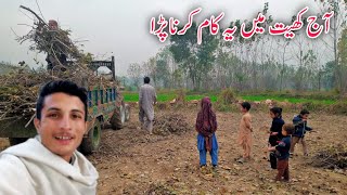 Aj Khet Mein Yah Kam Karna Para  Pakistan Village Life  Muhammad Siyab Khan [upl. by Llevart]