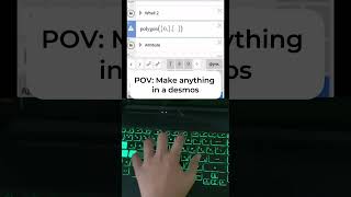 POV Make anything in a DesmosArt Math Graphic Calculator [upl. by Mcculloch]