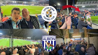 LUTON TOWN VS WBA VLOG OUTRAGEOUS MAJA GOAL IN SHARED POINTS AT KENILWORTH ROAD [upl. by Luana]