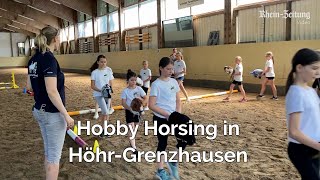 Reiten auf dem Steckenpferd  Hobby Horsing in HöhrGrenzhausen [upl. by Rosemari]