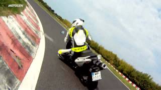 Knee dragging with Yamaha TMAX 530 [upl. by Reinertson409]