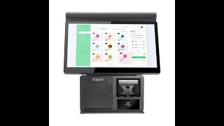 All in one pos terminal with built in 58mm80mm printer and barcode scanner for supermarkets [upl. by Monsour]