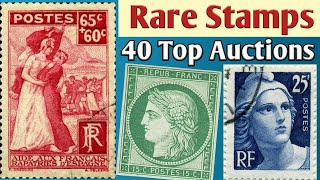 Top Rare Stamps Worth Collecting In 2024  40 Most Expensive Stamps From France to Canada [upl. by Leah76]