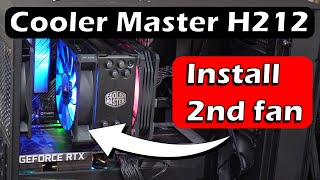 How to add a 2nd fan to Cooler Master Hyper 212 CPU Cooler  Temp amp performance test [upl. by Leiuqeze]